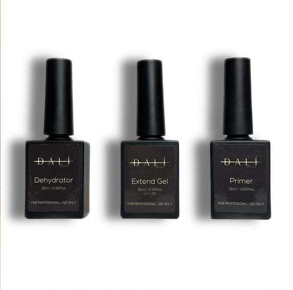 3 Piece Set (Extend Gel, Primer, Dehydrator) EGS01 Dali Artistic